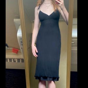 Midi J.CREW black sundress size 6 petite